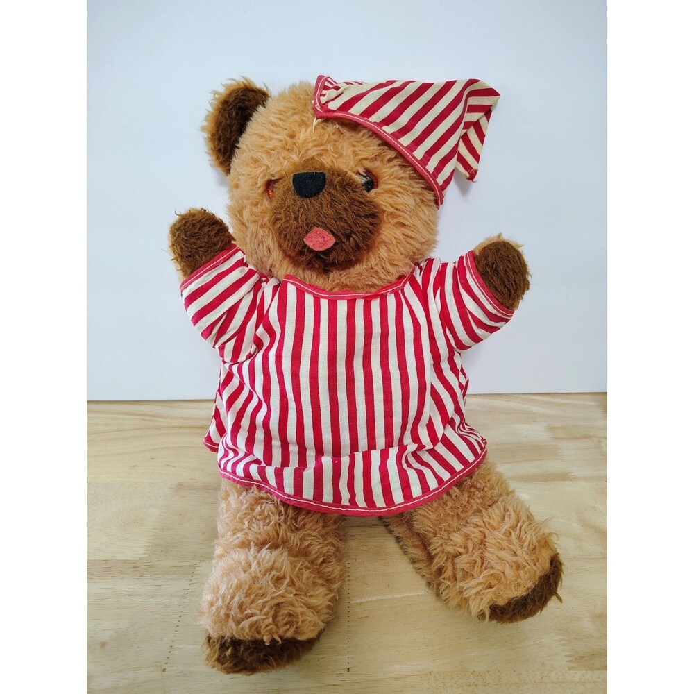 Vtg 16" Mary Meyer Vintage Teddy Bear With Original Pajamas Townsend Vermont